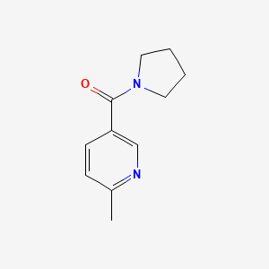 molecular formula C11H14N2O B12094343 Pyrrolidine, 1-[(6-methyl-3-pyridinyl)carbonyl]- CAS No. 56622-60-7