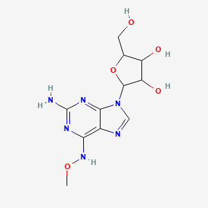 molecular formula C11H16N6O5 B12094347 Guanosine-13C,15N2 6-(O-Methyloxime) 