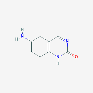molecular formula C8H11N3O B12094356 6-Amino-5,6,7,8-tetrahydroquinazolin-2-ol 