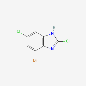 molecular formula C7H3BrCl2N2 B12094363 7-bromo-2,5-dichloro-1H-benzo[d]imidazole CAS No. 1035390-50-1