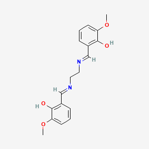 molecular formula C18H20N2O4 B12094370 N,N'-bis(2-hydroxy-3-Methoxy-benzylidene)ethylenediaMine 