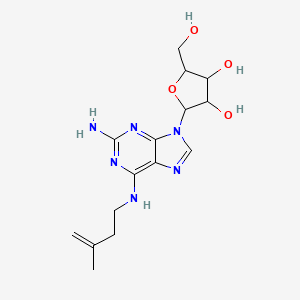 molecular formula C15H22N6O4 B12094381 2-Amino-N6-isopentenyladenosine 