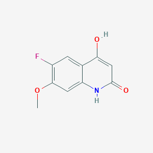 molecular formula C10H8FNO3 B12094384 6-Fluoro-7-methoxyquinoline-2,4-diol 