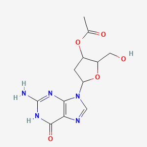 molecular formula C12H15N5O5 B12094399 3'-O-Acetyl-2'-deoxyguanosine 