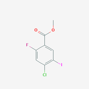 molecular formula C8H5ClFIO2 B12094455 4-Chloro-2-fluoro-5-iodo-benzoic acid methyl ester 