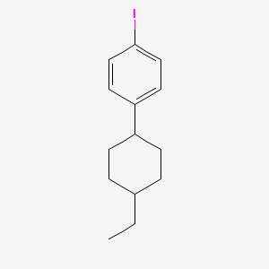 molecular formula C14H19I B12094459 1-(Trans-4-ethylcyclohexyl)-4-iodobenzene 