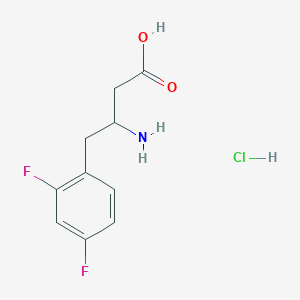 molecular formula C10H12ClF2NO2 B12094461 (R)-b-Amino-2,4-difluoro-benzenebutanoic acid 