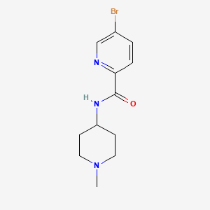 molecular formula C12H16BrN3O B12094494 5-bromo-N-(1-methyl-4-piperidinyl)-2-Pyridinecarboxamide CAS No. 909712-00-1
