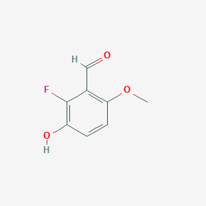 molecular formula C8H7FO3 B12094501 Benzaldehyde, 2-fluoro-3-hydroxy-6-methoxy- CAS No. 1260657-56-4