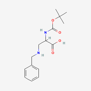 molecular formula C15H22N2O4 B12094534 Boc-(S)-2-amino-3-(benzylamino)propanoic acid 