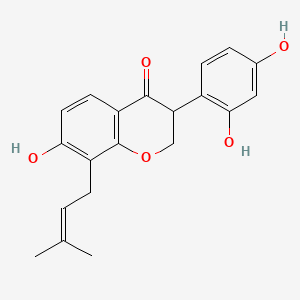 molecular formula C20H20O5 B1209454 (+-)-5-Deoxykievitone CAS No. 74161-24-3