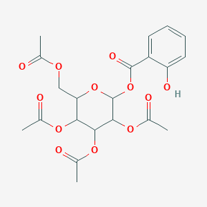 molecular formula C21H24O12 B12094547 [3,4,5-Triacetyloxy-6-(acetyloxymethyl)oxan-2-yl] 2-hydroxybenzoate 