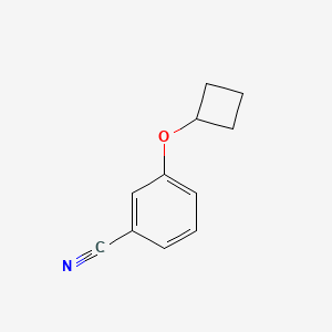 molecular formula C11H11NO B12094559 3-Cyclobutoxy-benzonitrile 