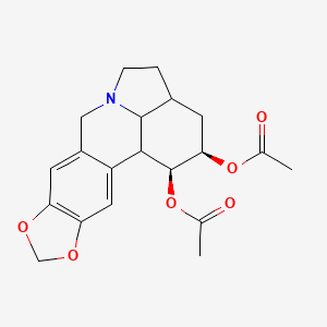 molecular formula C20H23NO6 B1209459 1,2-O-Diacetylzephyranthine 