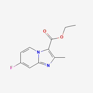 molecular formula C11H11FN2O2 B12094601 Ethyl 7-fluoro-2-methylimidazo[1,2-a]pyridine-3-carboxylate 