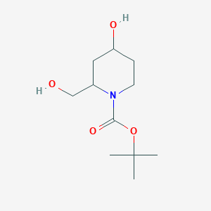 molecular formula C11H21NO4 B12094632 1-N-Boc-(2R,4S)-4-hydroxy-2-(hydroxymethyl) piperidine 