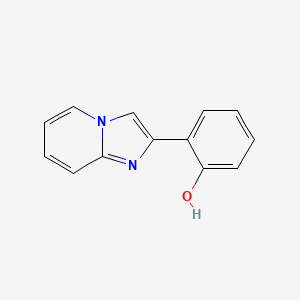 molecular formula C13H10N2O B1209464 2-(Imidazo[1,2-a]pyridin-2-yl)phenol 