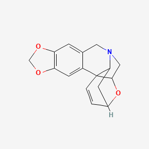 molecular formula C16H15NO3 B1209465 Apohemanthamine 