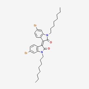 molecular formula C32H40Br2N2O2 B12094655 6,6'-Dibromo-1,1'-di(n-octyl)isoindigo 