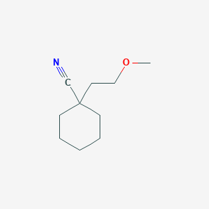 molecular formula C10H17NO B12094660 1-(2-Methoxyethyl)cyclohexane-1-carbonitrile 