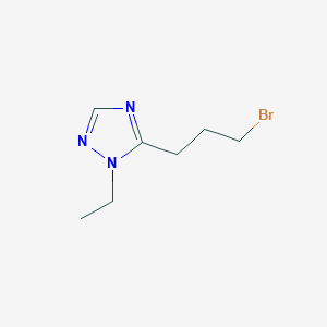 molecular formula C7H12BrN3 B12094668 5-(3-bromopropyl)-1-ethyl-1H-1,2,4-triazole 