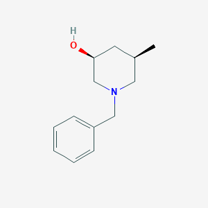 molecular formula C13H19NO B12094674 (3S,5R)-1-benzyl-5-methyl-piperidin-3-ol 