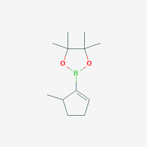 molecular formula C12H21BO2 B12094675 4,4,5,5-Tetramethyl-2-(5-methylcyclopenten-1-yl)-1,3,2-dioxaborolane 
