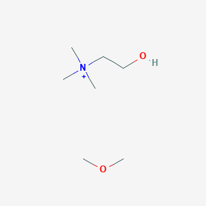 molecular formula C7H20NO2+ B12094731 Ethanaminium,2-methoxy-N,N,N-trimethyl- 
