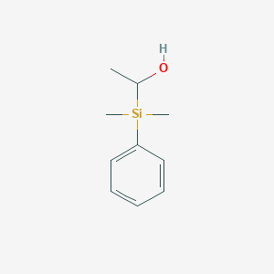 molecular formula C10H16OSi B1209474 (1-Hydroxy-ethyl)dimethylphenylsilane 
