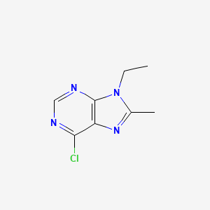molecular formula C8H9ClN4 B12094755 6-Chloro-9-ethyl-8-methyl-9h-purine 