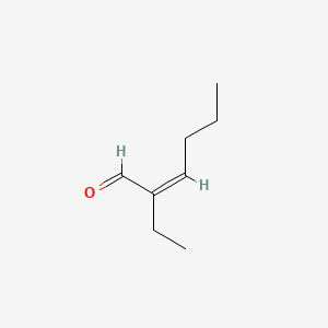 molecular formula C8H14O B12094798 2-Ethyl-3-propylacrolein, (Z)- CAS No. 88288-45-3