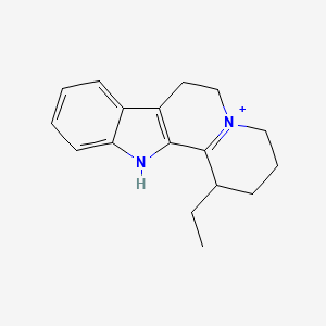 1-Ethyl-1,2,3,4,6,7-hexahydroindolo(2,3-a)quinolizinium