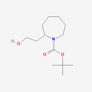 molecular formula C13H25NO3 B12094819 Tert-butyl 2-(2-hydroxyethyl)azepane-1-carboxylate CAS No. 250249-86-6
