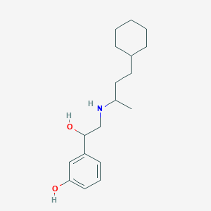 alpha-(((3-Cyclohexyl-1-methylpropyl)amino)methyl)-3-hydroxybenzenemethanol