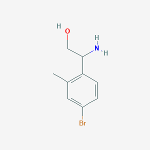 molecular formula C9H12BrNO B12094832 2-Amino-2-(4-bromo-2-methylphenyl)ethan-1-ol 