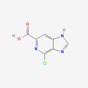 molecular formula C7H4ClN3O2 B12094880 4-Chloro-3H-imidazo[4,5-C]pyridine-6-carboxylic acid 