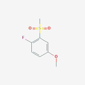 molecular formula C8H9FO3S B12094905 1-Fluoro-2-(methanesulfonyl)-4-methoxybenzene CAS No. 652171-23-8