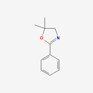 molecular formula C11H13NO B12094945 Oxazole, 4,5-dihydro-5,5-dimethyl-2-phenyl- CAS No. 33561-48-7