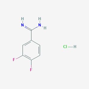 molecular formula C7H7ClF2N2 B012095 3,4-Difluorobenzimidamide hydrochloride CAS No. 107392-33-6