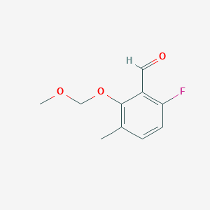 molecular formula C10H11FO3 B12095019 Benzaldehyde, 6-fluoro-2-(methoxymethoxy)-3-methyl- CAS No. 1067225-50-6