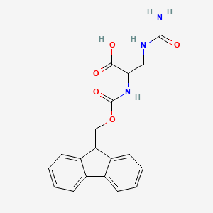 molecular formula C19H19N3O5 B12095030 Fmoc-Alb-OH 