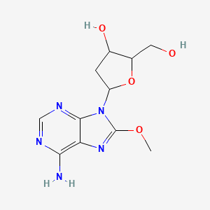 molecular formula C11H15N5O4 B12095059 2'-Deoxy-8-methoxyadenosine 