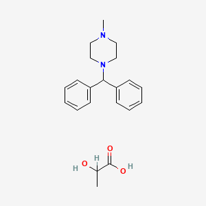 molecular formula C21H28N2O3 B1209506 Cyclizine lactate CAS No. 5897-19-8