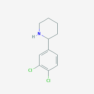 molecular formula C11H13Cl2N B12095121 2-(3,4-Dichlorophenyl)piperidine CAS No. 383128-63-0