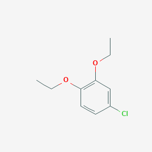 molecular formula C10H13ClO2 B12095127 Benzene, 4-chloro-1,2-diethoxy- CAS No. 100703-98-8