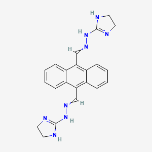 molecular formula C22H22N8 B1209513 Bisantreno 