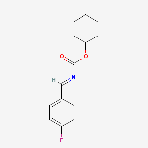 molecular formula C14H16FNO2 B12095134 (4-Fluorobenzylidene)carbamic acidcyclohexyl ester 