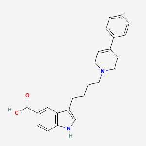 molecular formula C24H26N2O2 B1209514 Carmoxirole CAS No. 98323-83-2