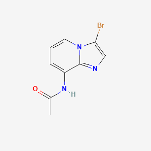 molecular formula C9H8BrN3O B12095149 N-(3-Bromoimidazo[1,2-a]pyridin-8-yl)acetamide 