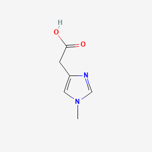 molecular formula C6H8N2O2 B1209516 1-Methylimidazoleacetic acid CAS No. 2625-49-2